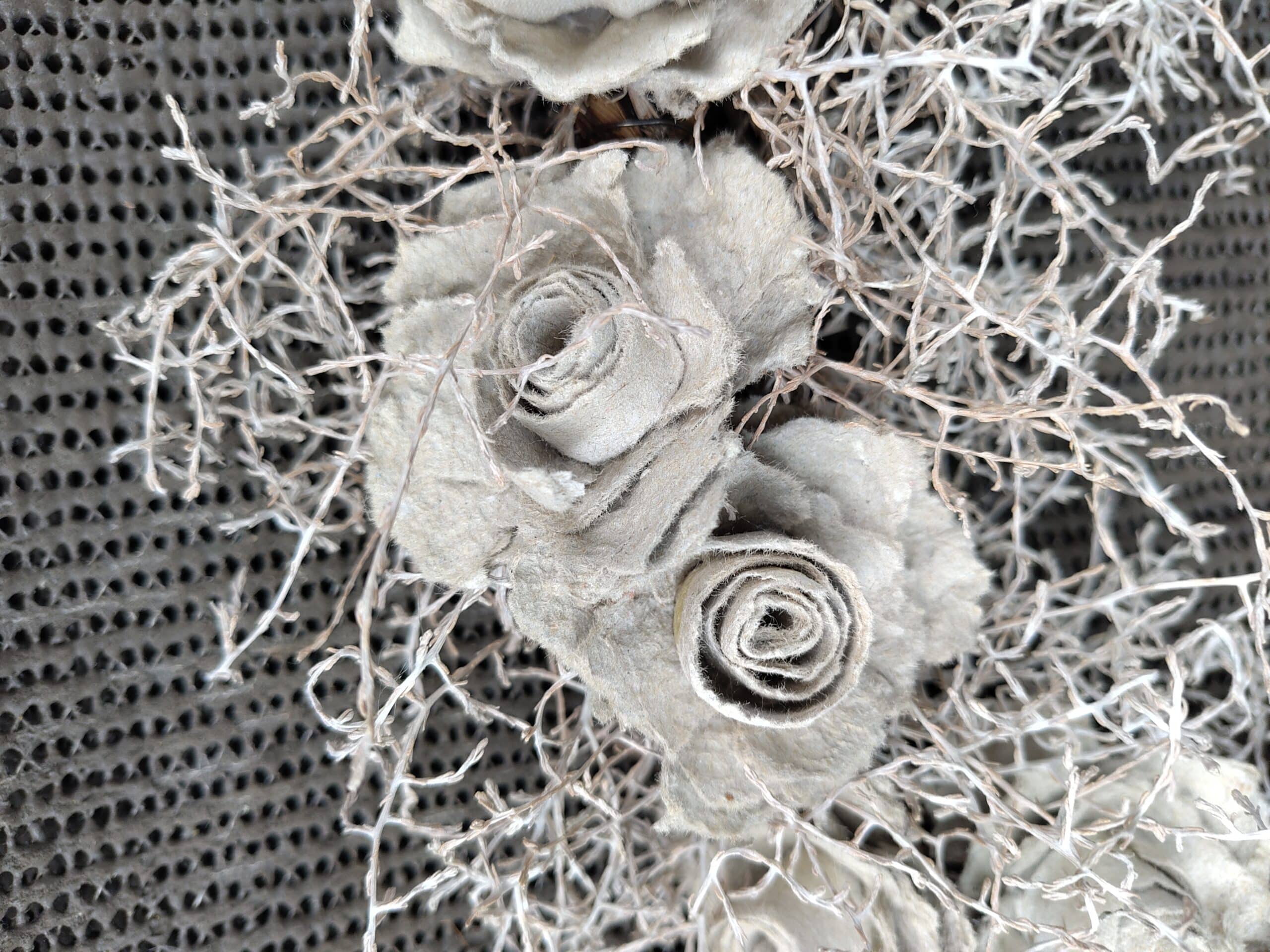 Januar-Höck: Rosen basteln aus Eierkartons mit Rosa Krebs