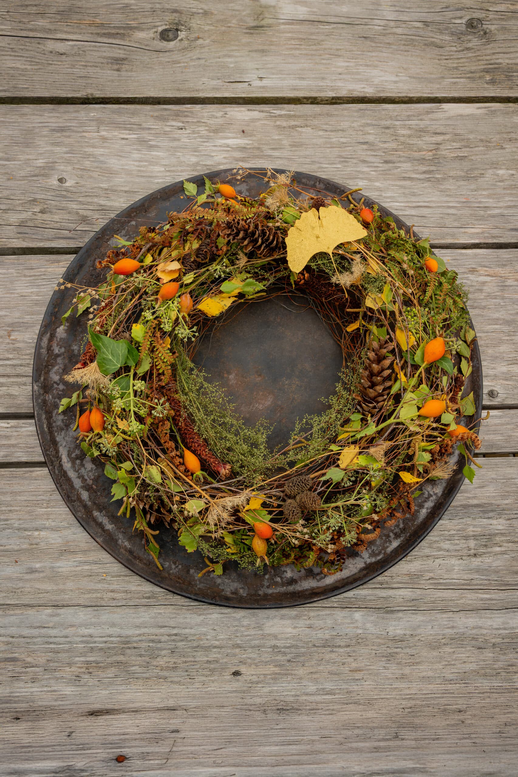 Herbstkranz basteln mit Annemarie Blaser